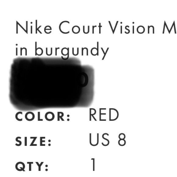 Women’s Nike Court Vision Mid - Next Sneaker w/ Burgundy Rhinestones - Picture 4 of 4